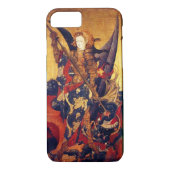 Sint Michael Vanquishing Devil als middeleeuwse Kn Case-Mate iPhone Case (Achterkant)
