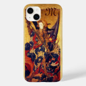 Sint Michael Vanquishing Devil als middeleeuwse Kn Case-Mate iPhone Case (Achterkant)