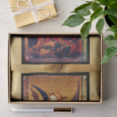 Sint Michael Vanquishing Devil als middeleeuwse Kn Tissuepapier (Geschenk)