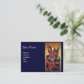 Sint Michael Vanquishing Devil als middeleeuwse Kn Visitekaartje (Staand voorkant)