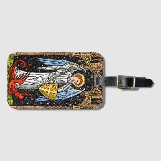 Sint-Michaël vecht tegen het Beest Bagagelabel (Voorkant (horizontaal))