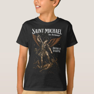 Sint-Michaël verdedig ons in de strijd aartsengel T-shirt