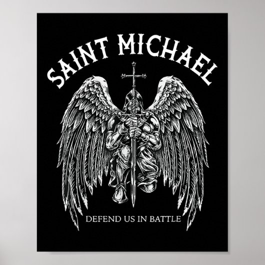 Sint Michaël verdedigt ons in de strijd Poster (Voorkant)