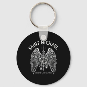 Sint Michaël verdedigt ons in de strijd Sleutelhanger