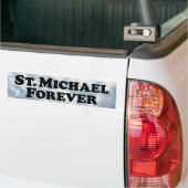 Sint-Michaël Voor Altijd - Basis Bumpersticker (Op Truck)