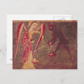 Sint Michael Weighing Souls, van een altarstuk Briefkaart (Voorkant / Achterkant)