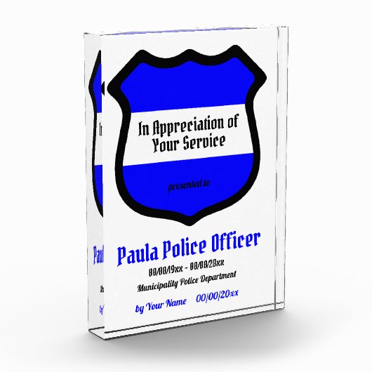 Sint Michael's Shield Service Recognition Fotoblokken (Links)