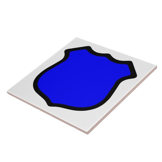 Sint Michael's Shield (stijl 1) Tegeltje (Zijkant)