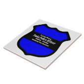 Sint Michael's Shield (Stijl 3) Tegeltje (Zijkant)