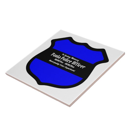 Sint Michael's Shield (Stijl 3) Tegeltje (Zijkant)