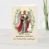 Sint-Michaelsdag Zegeningen Kaart (Voorkant)