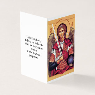 Sint-Michiel de Aartsengel Gebedenkaart Kaart