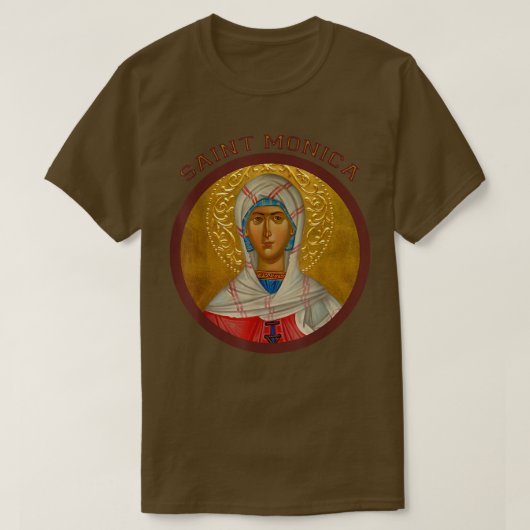 Sint Monica Prayer Ontrouw slachtoffer Wives Cath T-shirt (Design voorkant)