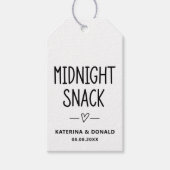 Sint-nachtelijke rackweddenschap cadeaulabel (Voorkant)