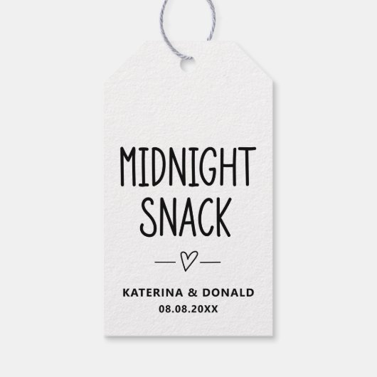 Sint-nachtelijke rackweddenschap cadeaulabel (Achterkant)