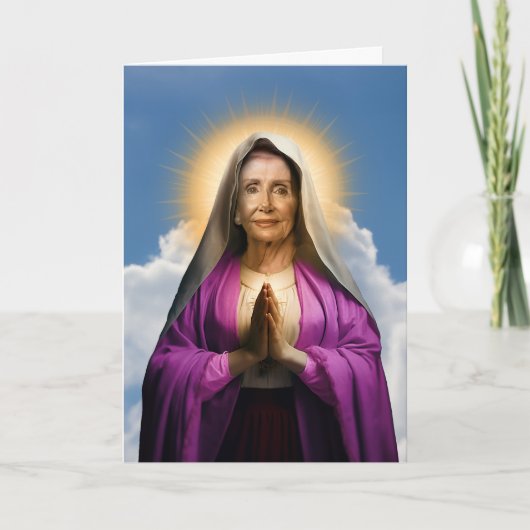 Sint Nancy Pelosi Gebedsdevotie Kaart (Voorkant)