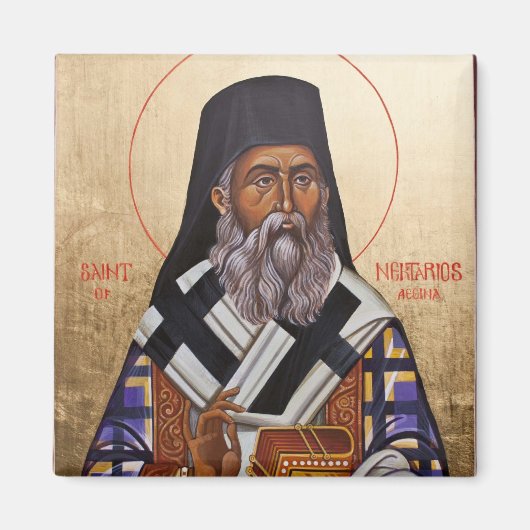 Sint-Nektarios van Egina Magneet (Voorkant)