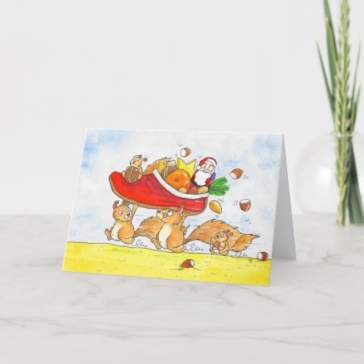 Sint-Nicholas Dag Greeting Kaart (Voorkant)