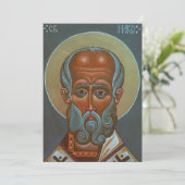 Sint Nicholas de Wonderwerker Feestdagenkaart (Staand voorkant)