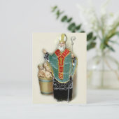 Sint Nicholas die kinderen redt Briefkaart (Staand voorkant)