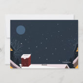 Sint Nicholas en Zijne Paard Wenskaart Feestdagenkaart (Achterkant)