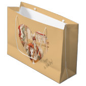 Sint Nicholas Hearts Sinterklaas St. Nick's Day La Groot Cadeauzakje (Voorkant Gekanteld)