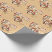 Sint Nicholas Hearts Sinterklaas St. Nick's Day Wr Cadeaupapier (Hoek)
