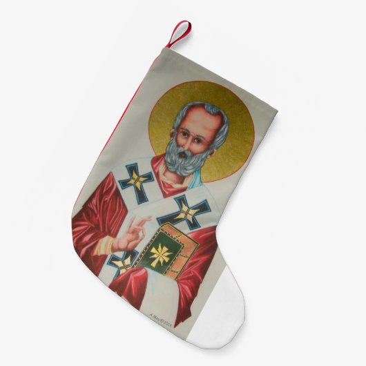 Sint-Nicholas Kerststinkking Kleine Kerstsok (Voorkant (Hangend))