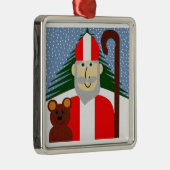Sint-Nicholas Metalen Ornament (Rechts)