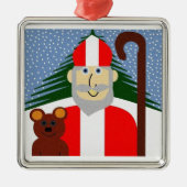 Sint-Nicholas Metalen Ornament (Voorkant)