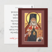 Sint-Nicholas of Japan Prayer Card Briefkaart (Voorkant / Achterkant)