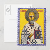 Sint-Nicholas-pictogram Briefkaart (Voorkant / Achterkant)