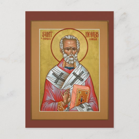 Sint-Nicholas Prayer-kaart Briefkaart (Voorkant)