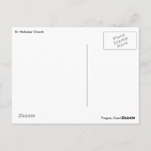 Sint-Nicholaskerk Briefkaart (Achterkant)