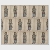 Sint-Nick Nicholas van de Waterverf van het Myra P Cadeaupapier (Vlak)