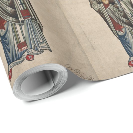 Sint-Nick Nicholas van de Waterverf van het Myra P Cadeaupapier (Rol Hoek)