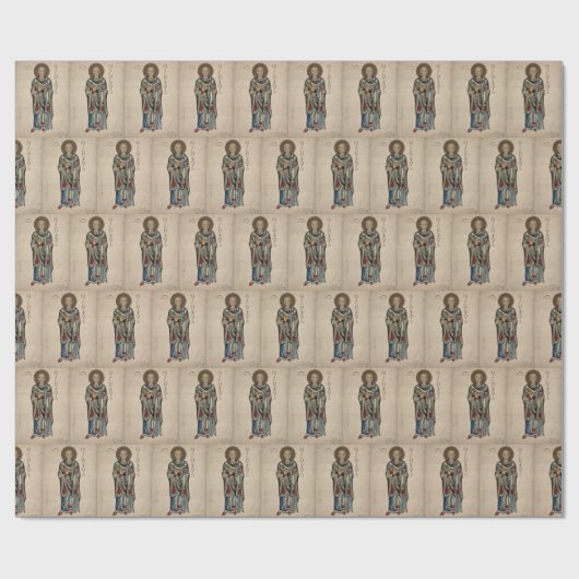 Sint-Nick Nicholas van de Waterverf van het Myra P Cadeaupapier (Vlak)