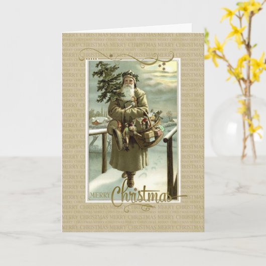 Sint-Nick Reproduction Kaart (Gele Bloem)