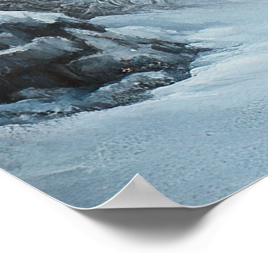 Sint Nick Winter Portret | Digitale kunst Poster (Hoek)