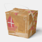 Sint Nick's Day Dutch Sinterklaas Waterverf Miter Bedankdoosjes (Achterkant)