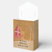 Sint Nick's Day Dutch Sinterklaas Waterverf Miter Bedankdoosjes (Geopend)