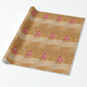 Sint Nick's Day Dutch Sinterklaas Waterverf Miter Cadeaupapier (Uitgerold)