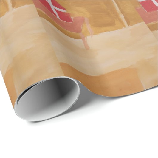 Sint Nick's Day Dutch Sinterklaas Waterverf Miter Cadeaupapier (Rol Hoek)