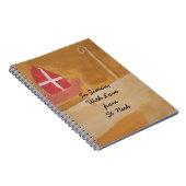 Sint Nick's Day Dutch Sinterklaas Waterverf Miter Notitieboek (Rechterzijde)