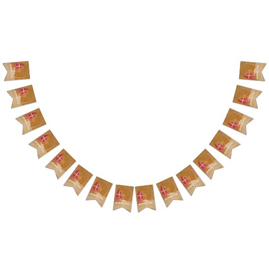 Sint Nick's Day Dutch Sinterklaas Waterverf Miter Vlaggetjes (Alle)