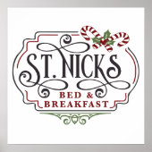 Sint-Nick's ontbijt Kerstmis Poster (Voorkant)