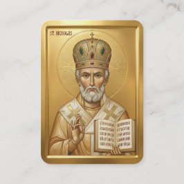 Sint-Nicolaas bidprentje Visitekaartje