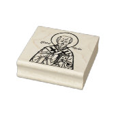 Sint Nicolaas Byzantijns Katholiek Religieus Rubberstempel (Stempel)