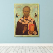 Sint-Nicolaas Canvas Afdruk (Insitu (Houten vloer))