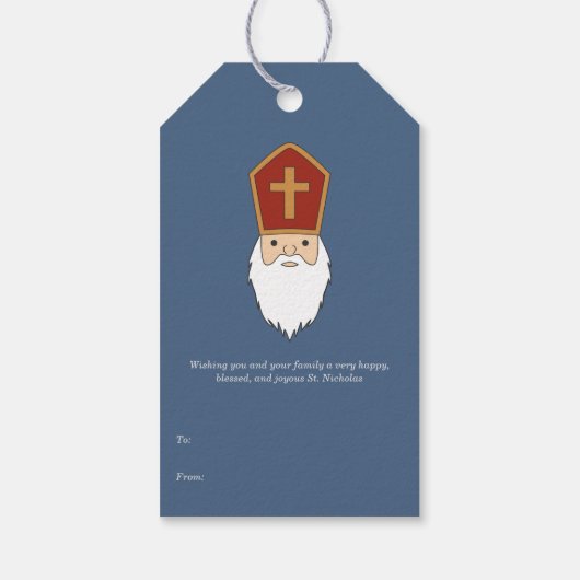 Sint-Nicolaas Dag Gift Label Cadeaulabel (Achterkant)